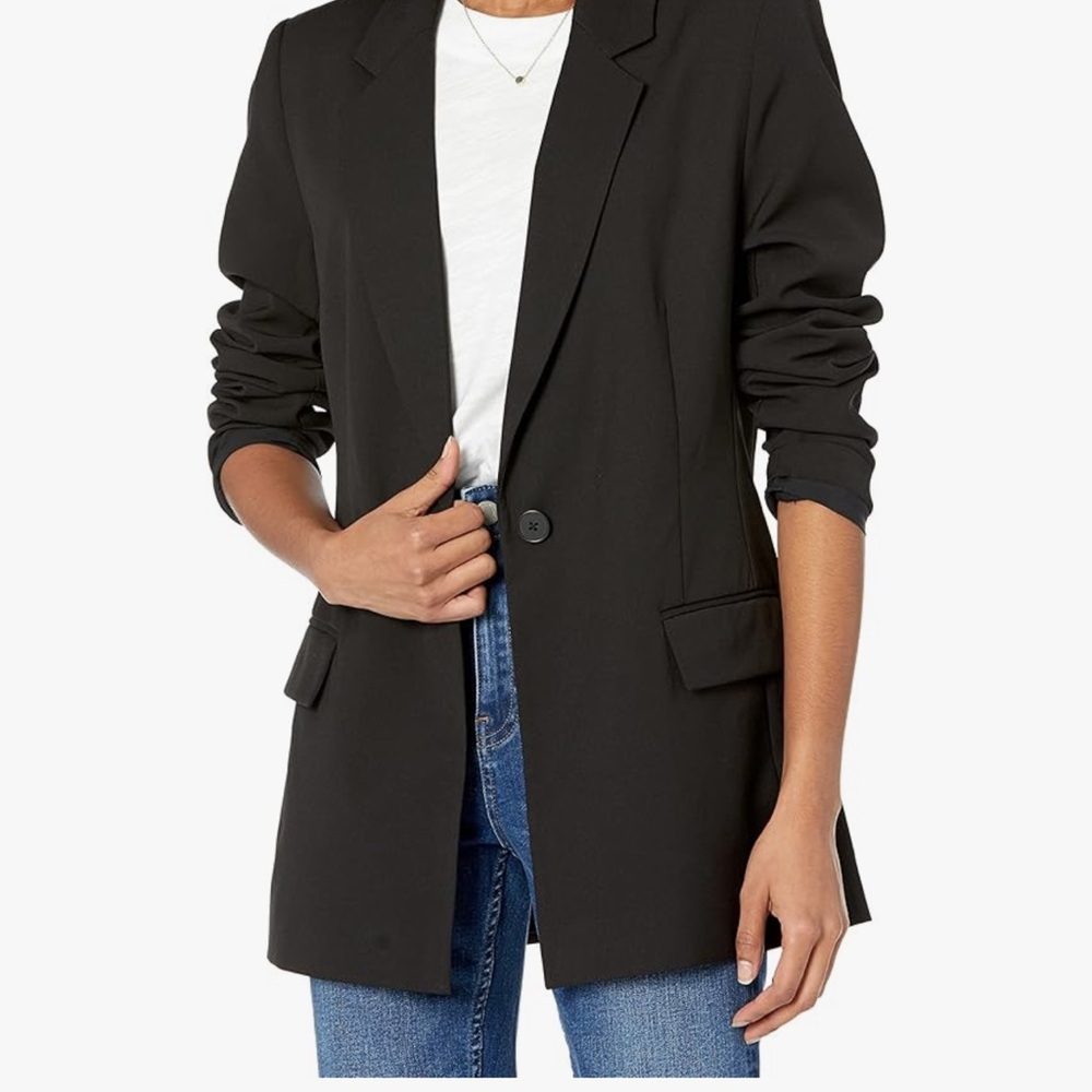 NBW Black Tailored Blazer with Notched Lapels